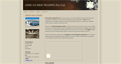 Desktop Screenshot of aht.co.za